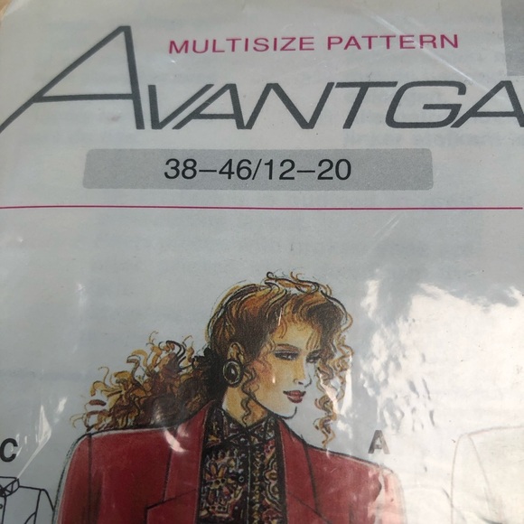 Avantgarde Womens Jacket and Shorts Set Sewing Pattern Vintage 1980s Fashion - Picture 6 of 8